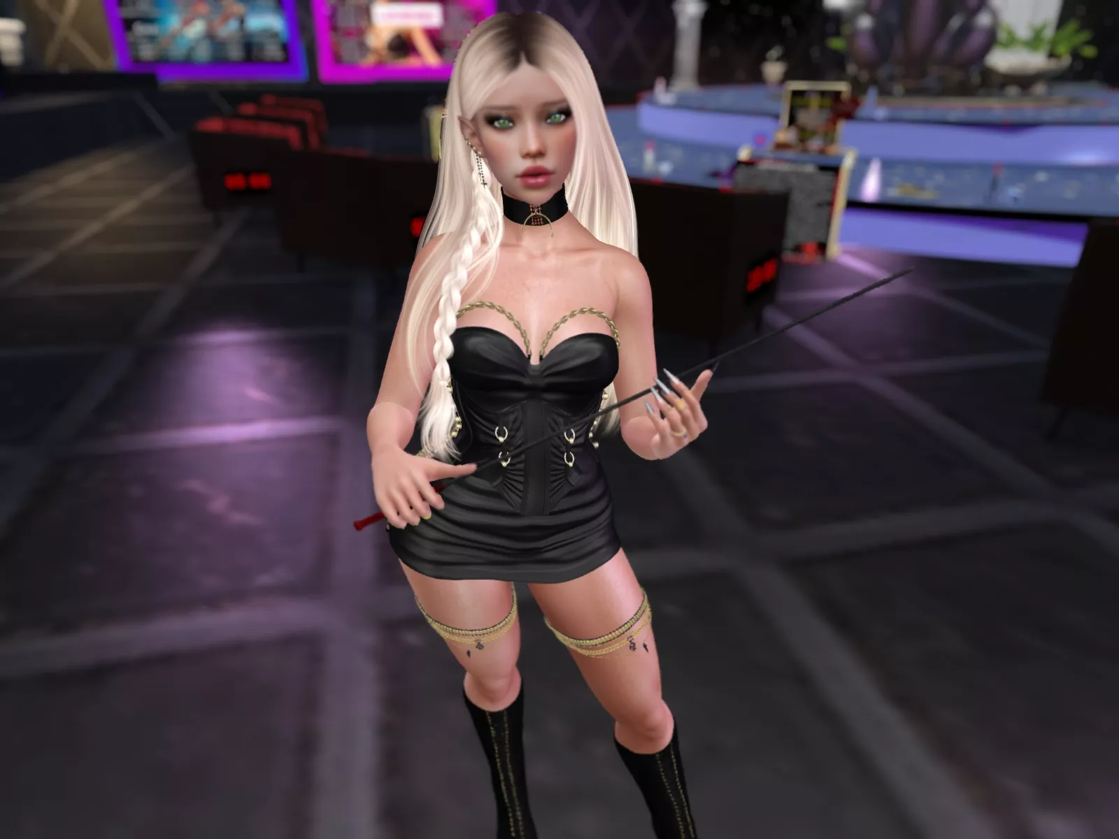 Second Life Escort Elektra--Seviin Spires on Dark Nights