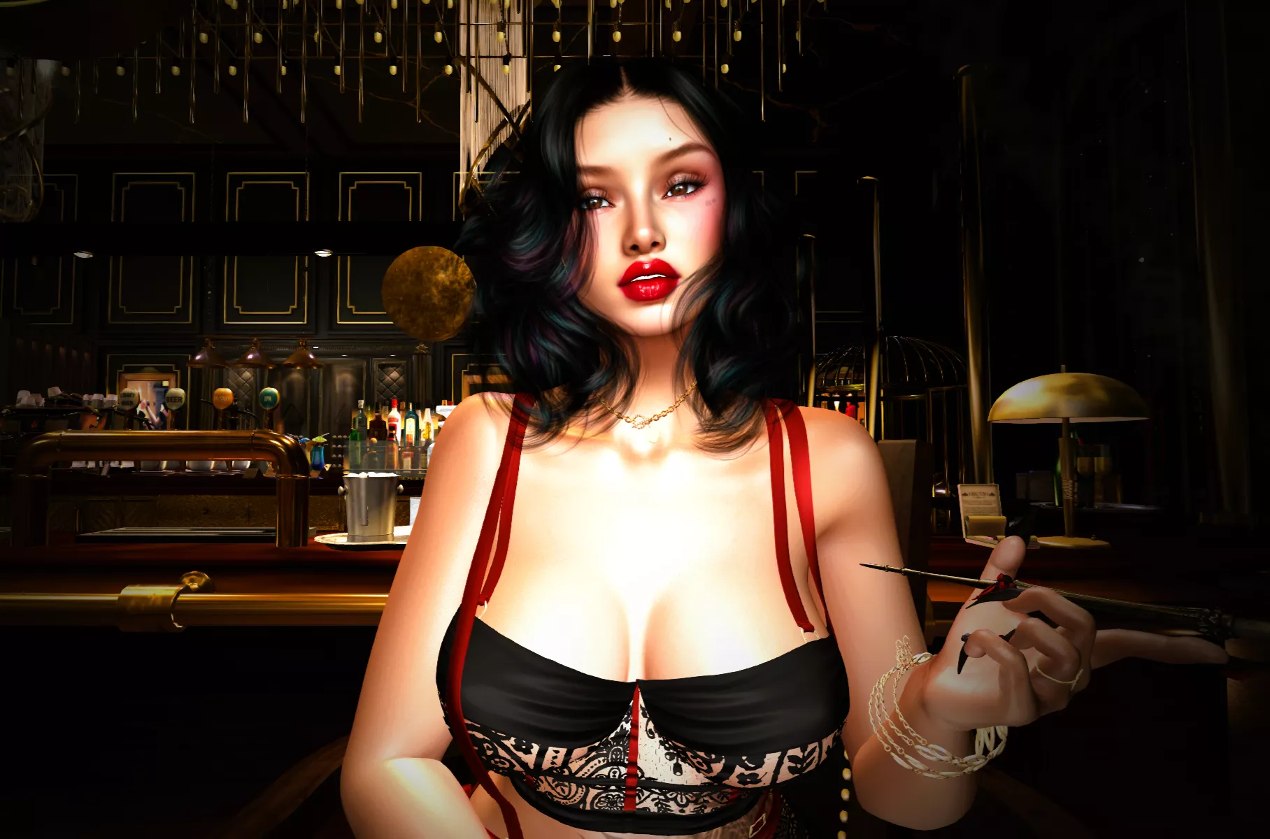 Second Life Escort Scarlet Macabre on Dark Nights