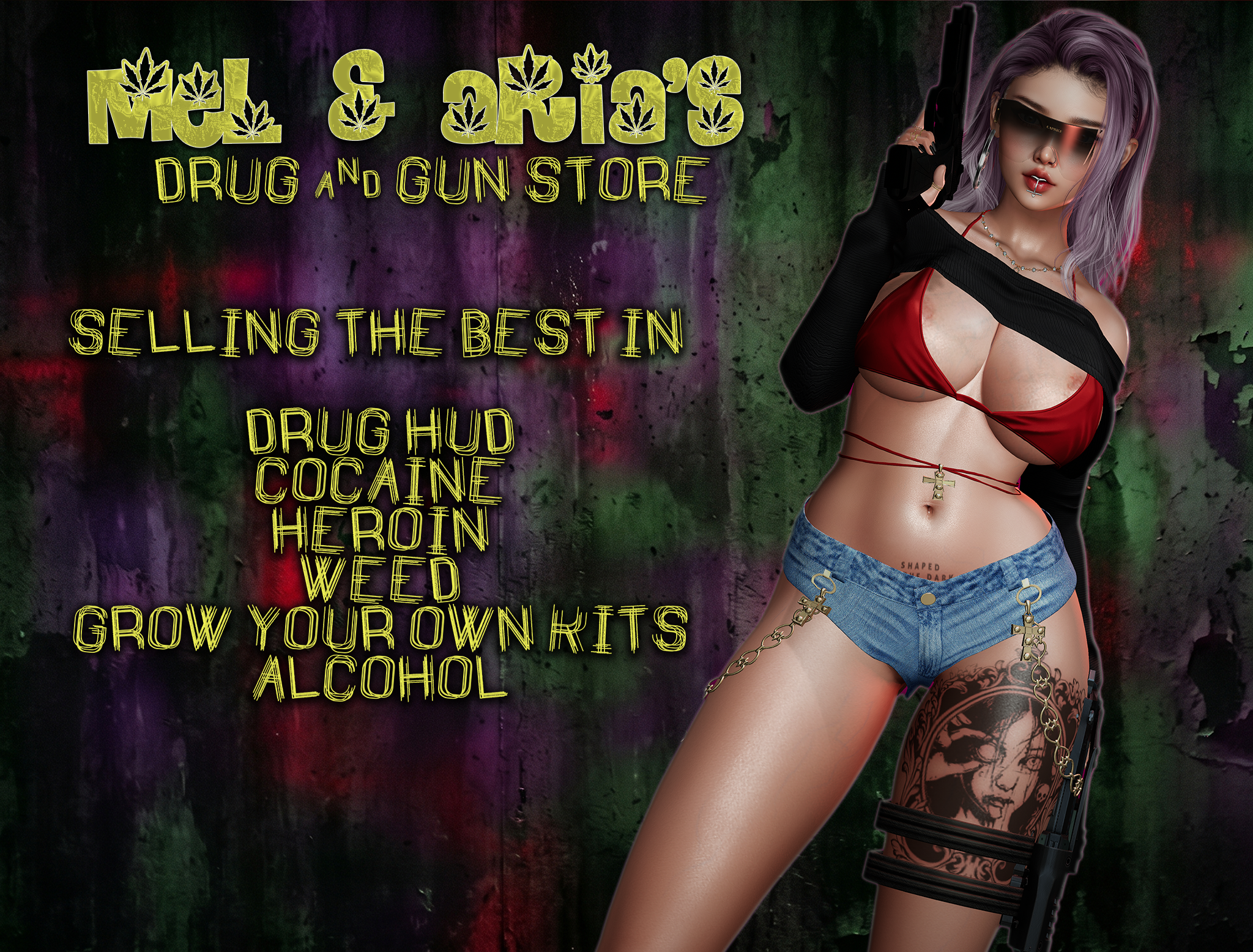 Mel and Aria's Drug Store Second Life