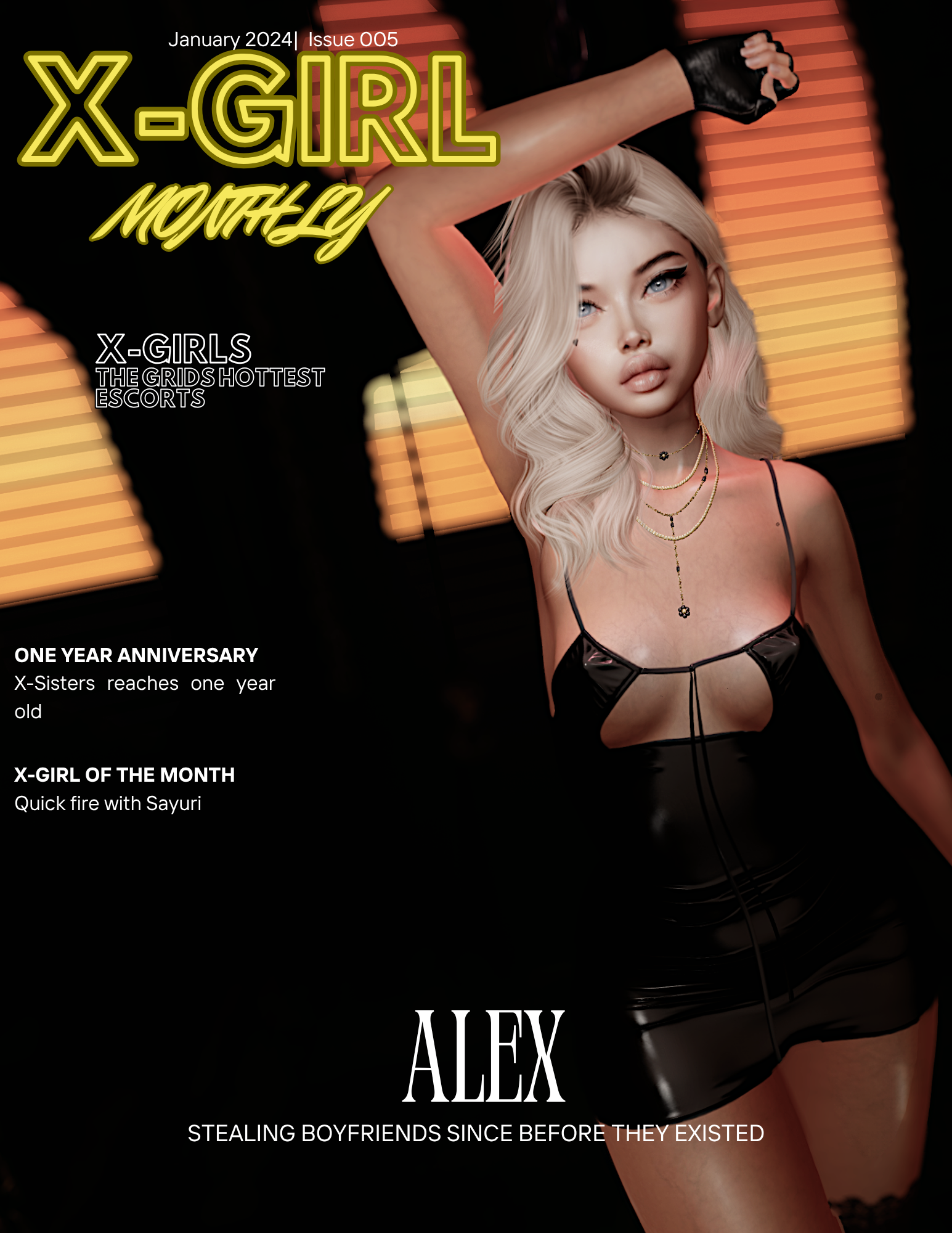 X-Girls Exposed: Issue 05 - January 2024 Cover